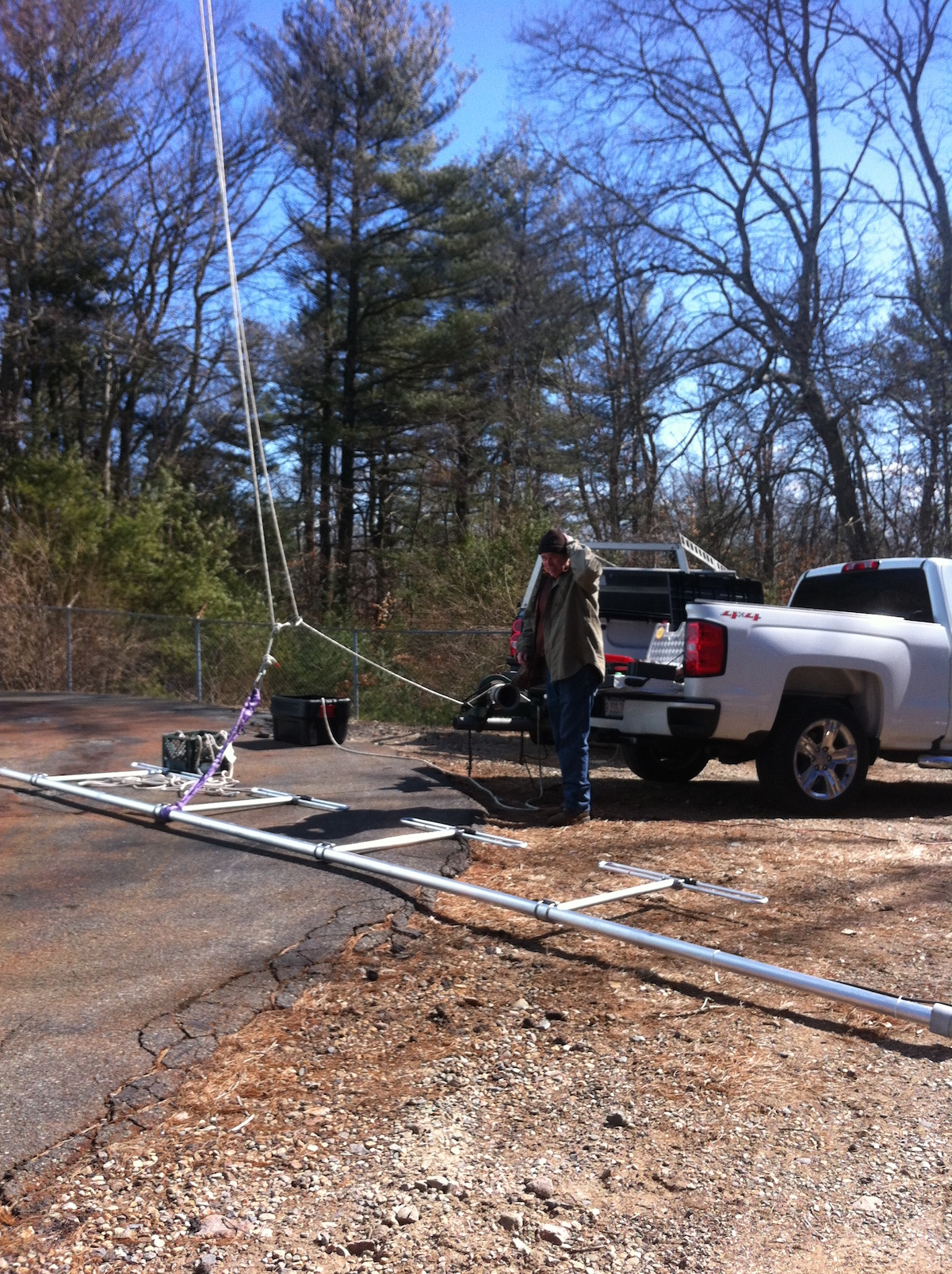 rigging the Sinclair antenna)